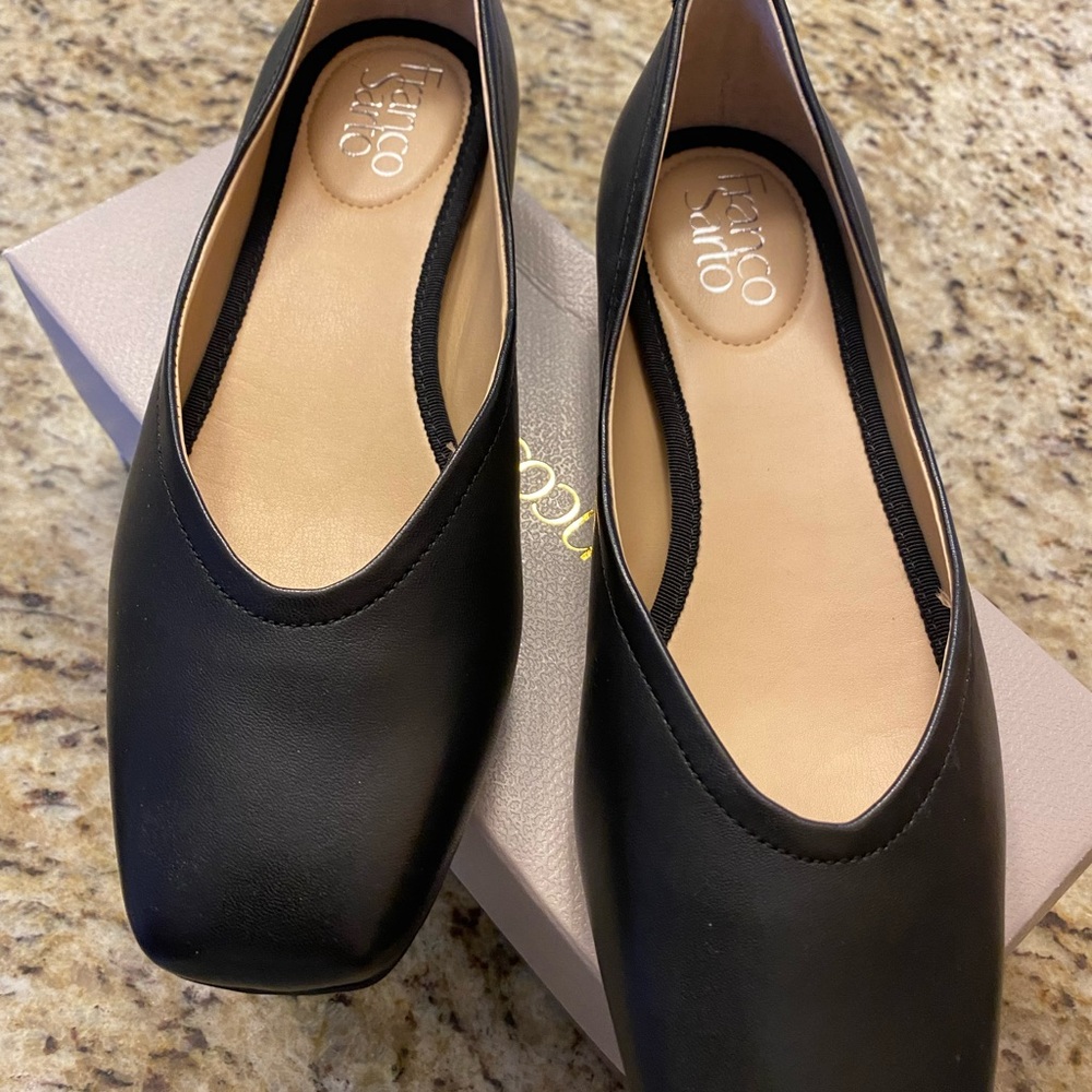 Black Franco Sarto Flats